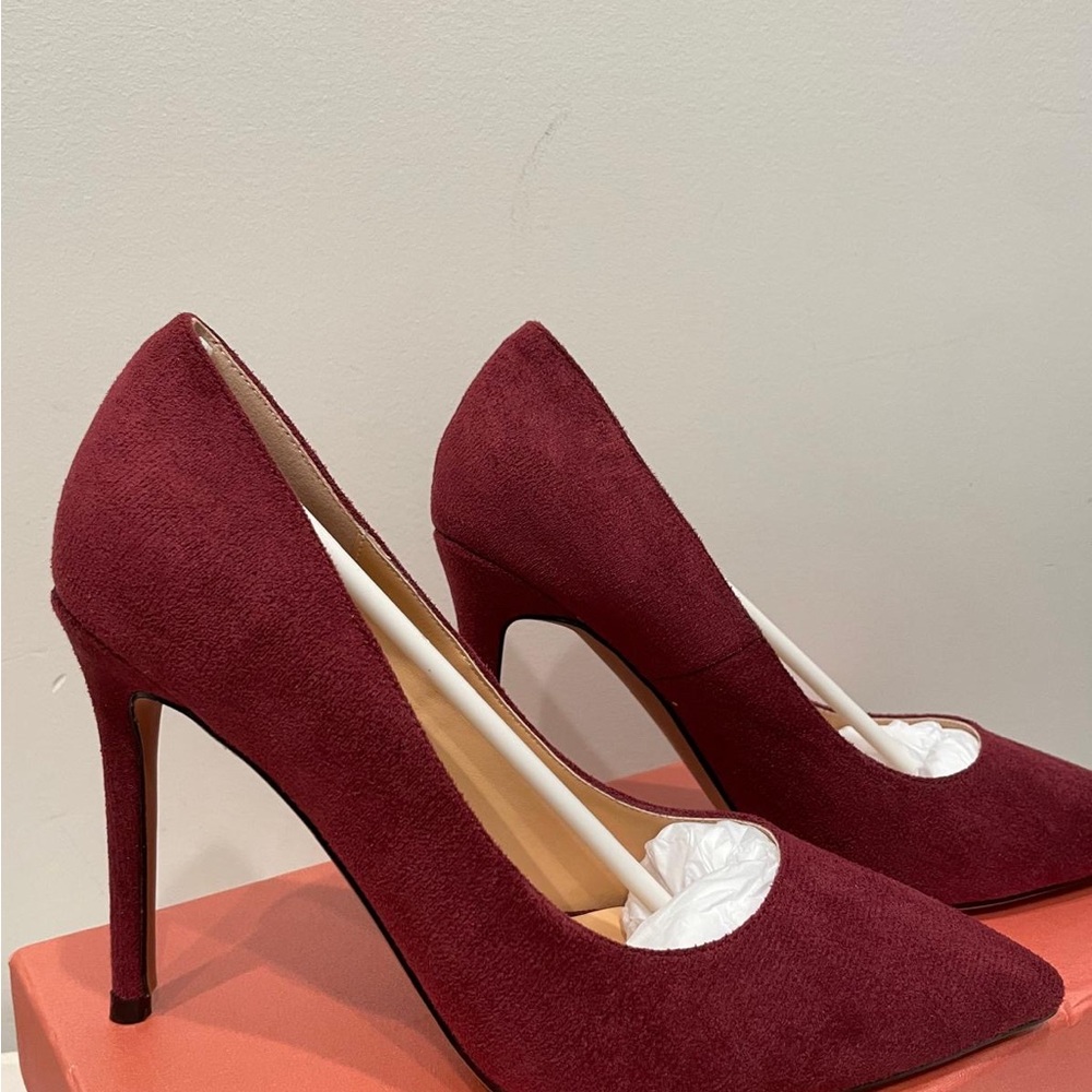 Elegant Burgundy Stiletto Heels